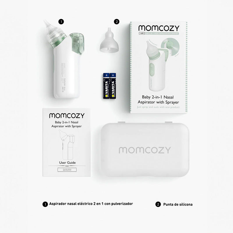 Aspirador Nasal 2 en 1 con Pulverizador Momcozy