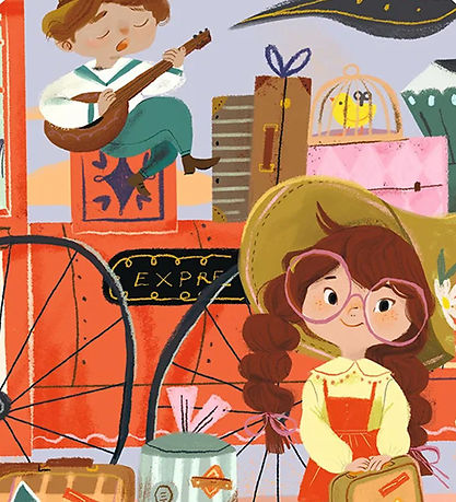 Puzzle El viaje de Mia 36 piezas Djeco