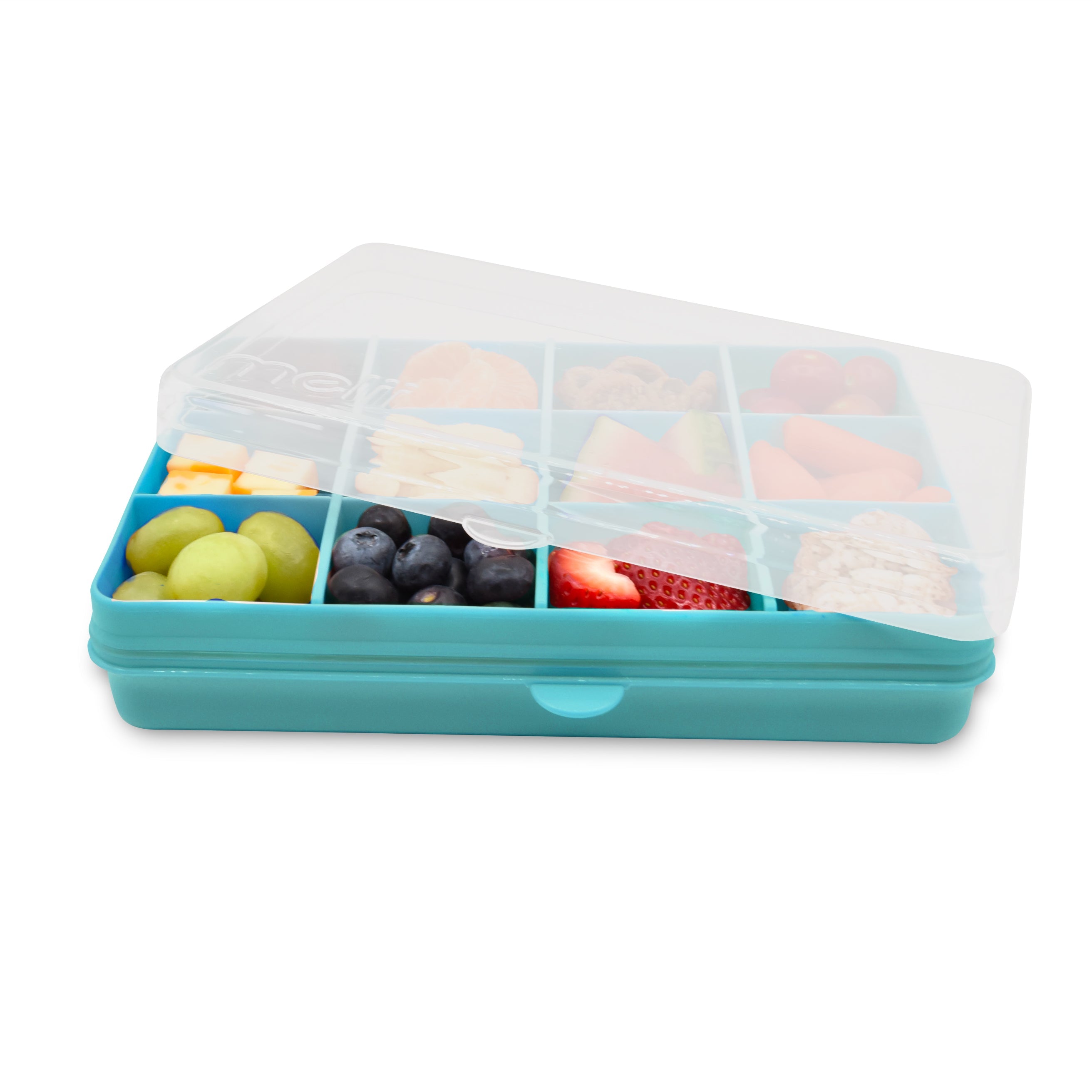Caja contenedora para snack azul Melii
