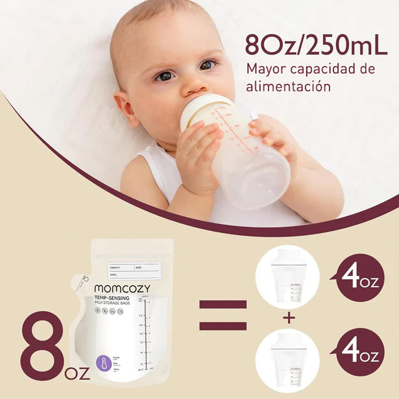 Bolsas para Almacenar Leche Materna con Boquilla x 60 uds Momcozy