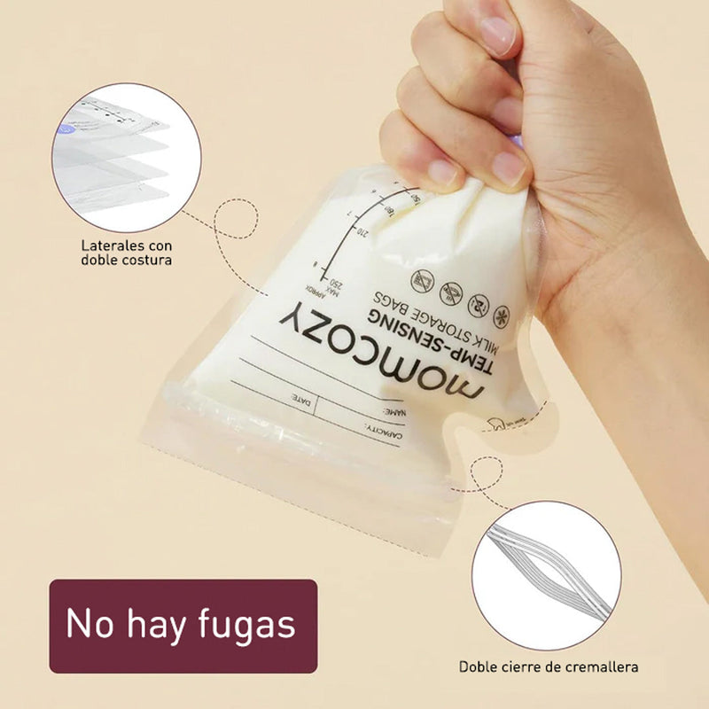 Bolsas para Almacenar Leche Materna con Boquilla x 60 uds Momcozy