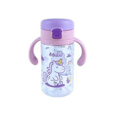 Botella antiderrame con bombilla Unicornio Balia