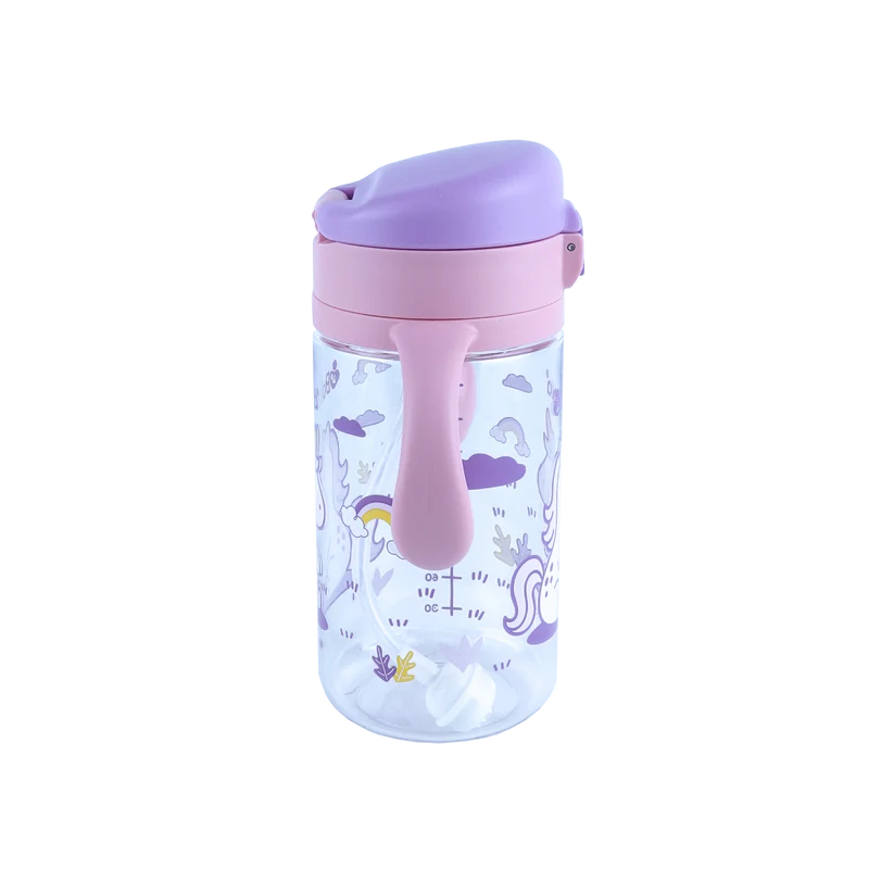 Botella antiderrame con bombilla Unicornio Balia