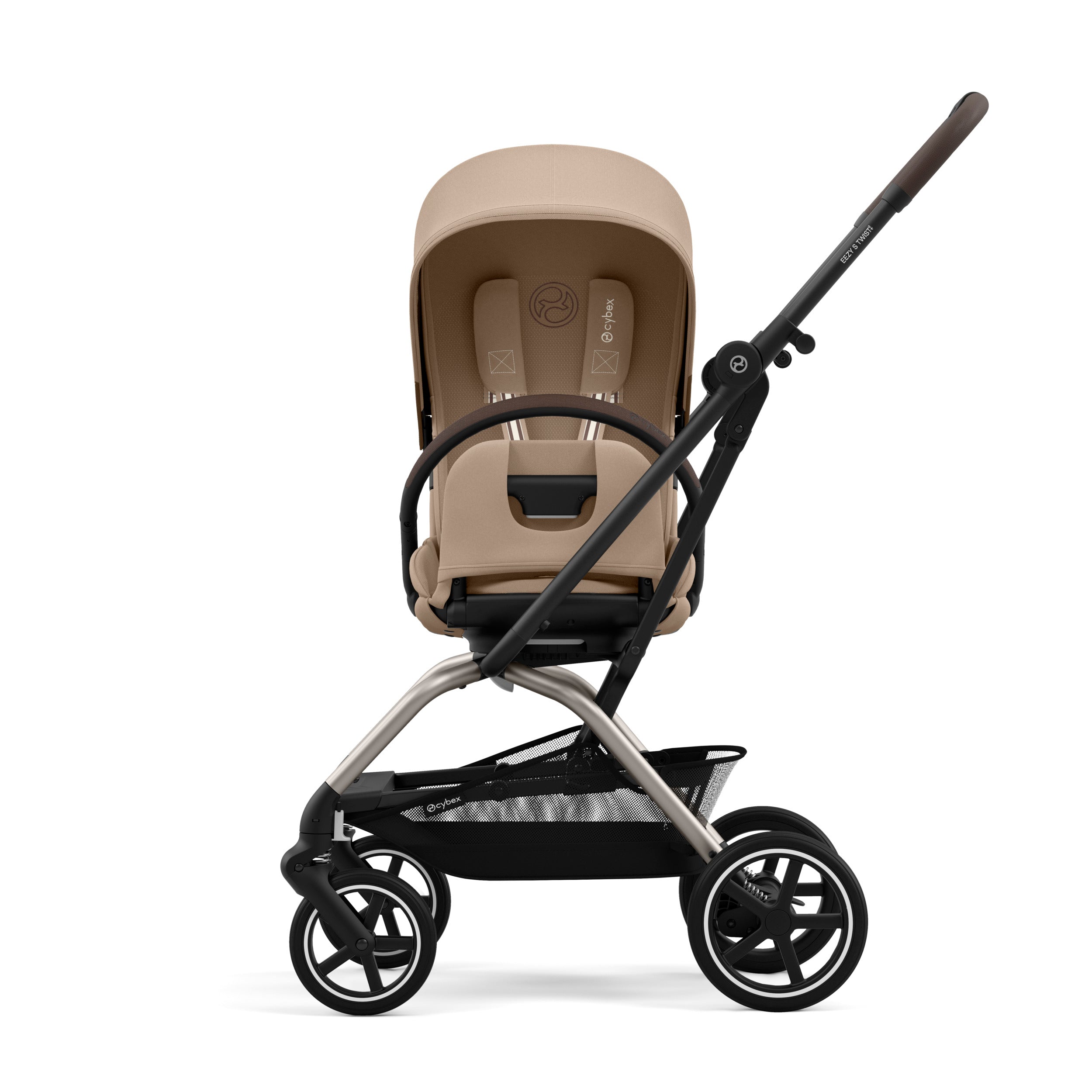 Travel System Eezy S Twist Plus Taupe Almond Beige + Aton B2 + Base Cybex