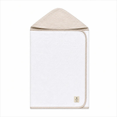 Toalla Infantil Rayas Beige Antu Baby