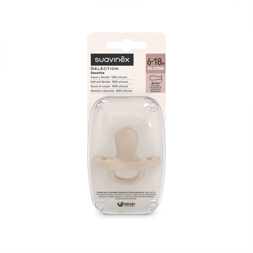 Chupete Irish Cream Colour Essence con Tetina Fisiologica SX Pro de Silicona 6/18 meses Suavinex