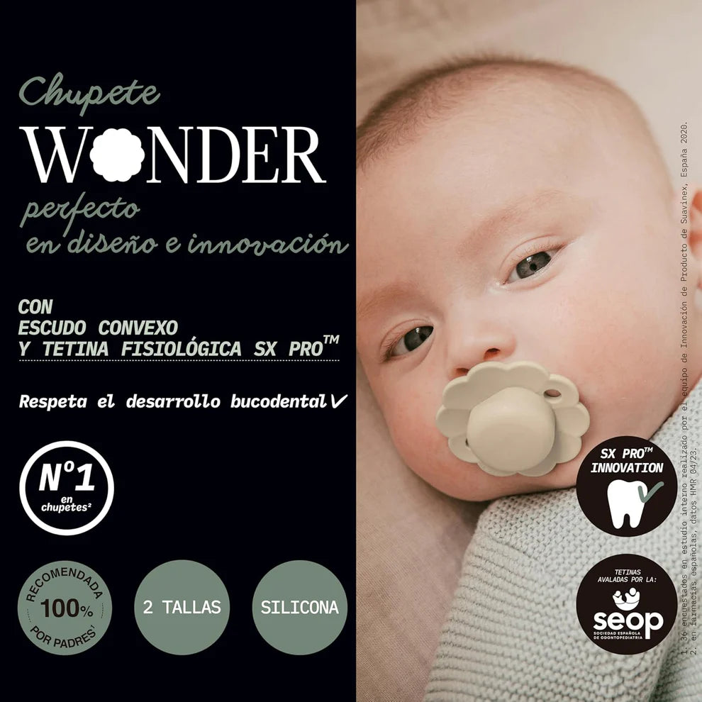 Chupete Wonder Viva Magenta con Tetina Fisiológica Sx Pro de Silicona 6/18 meses Suavinex