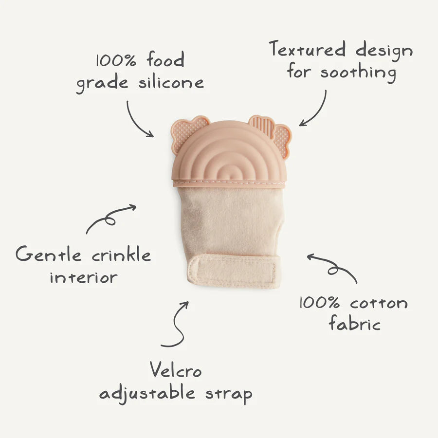 Guante mordedor Rainbow Mushie