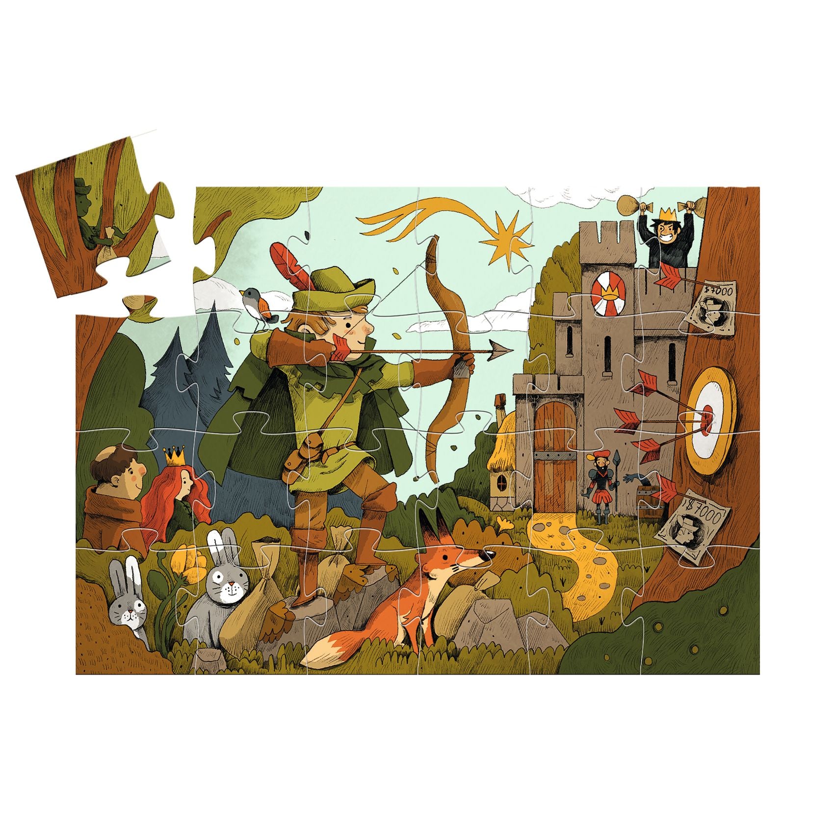 Puzzle Robin Hood 36 piezas Djeco