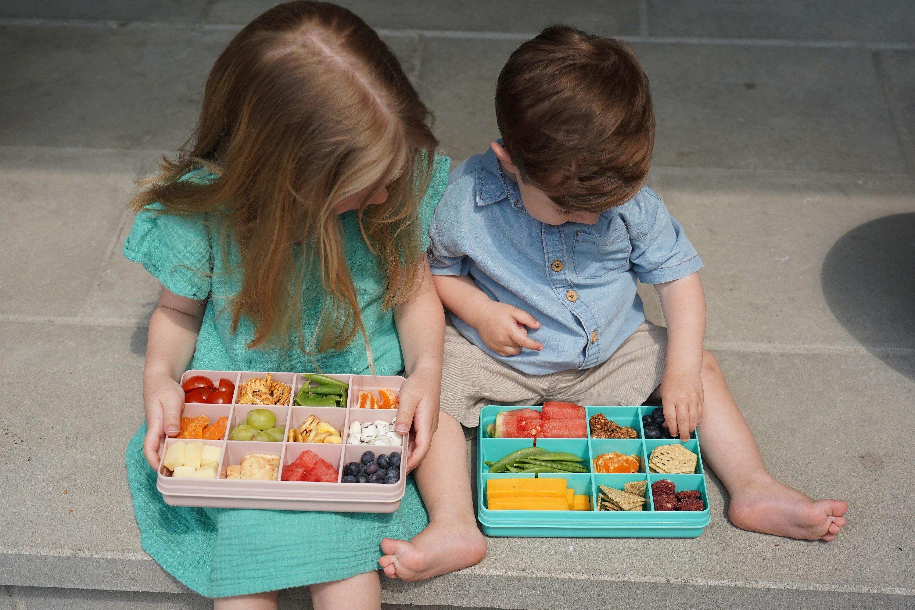 Caja contenedora para snack rosado Melii
