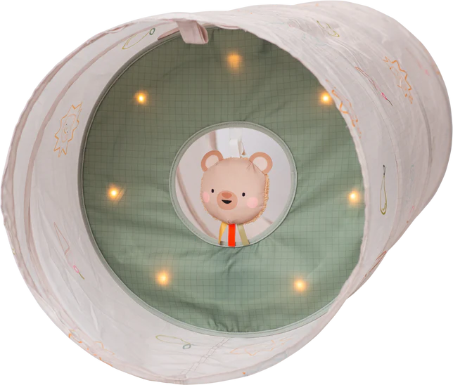 Túnel luminoso para explorar y gatear Taf Toys