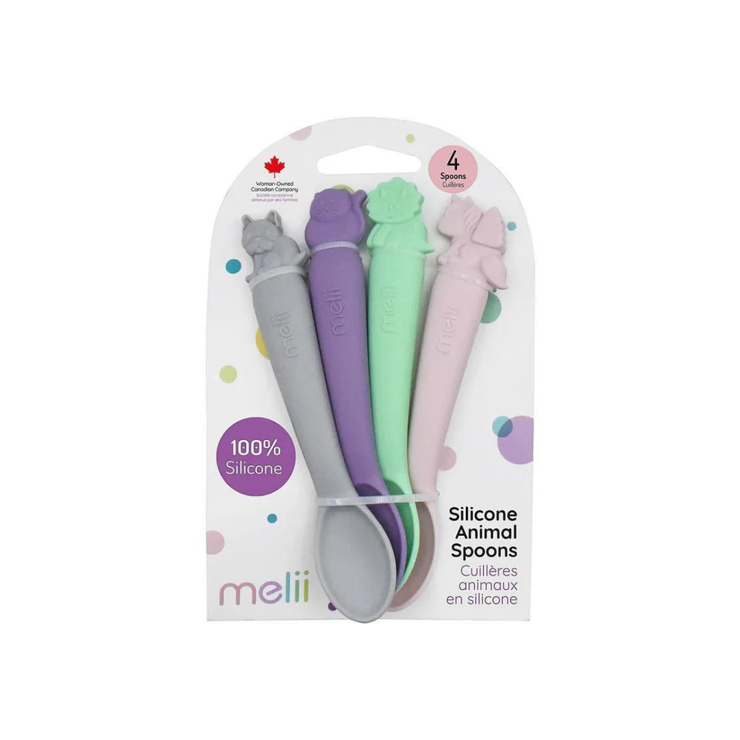 Pack de 4 cucharas de silicona Rosado Melii