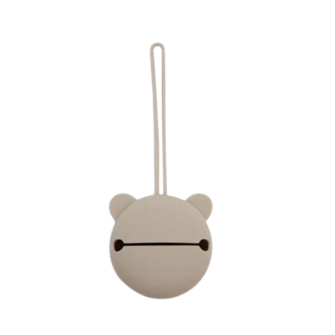 Estuche guarda chupete Bear Olive Green Jollein