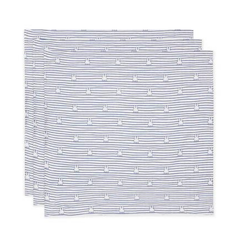 Pack de 3 Tutos Miffy Stripe Navy Jollein