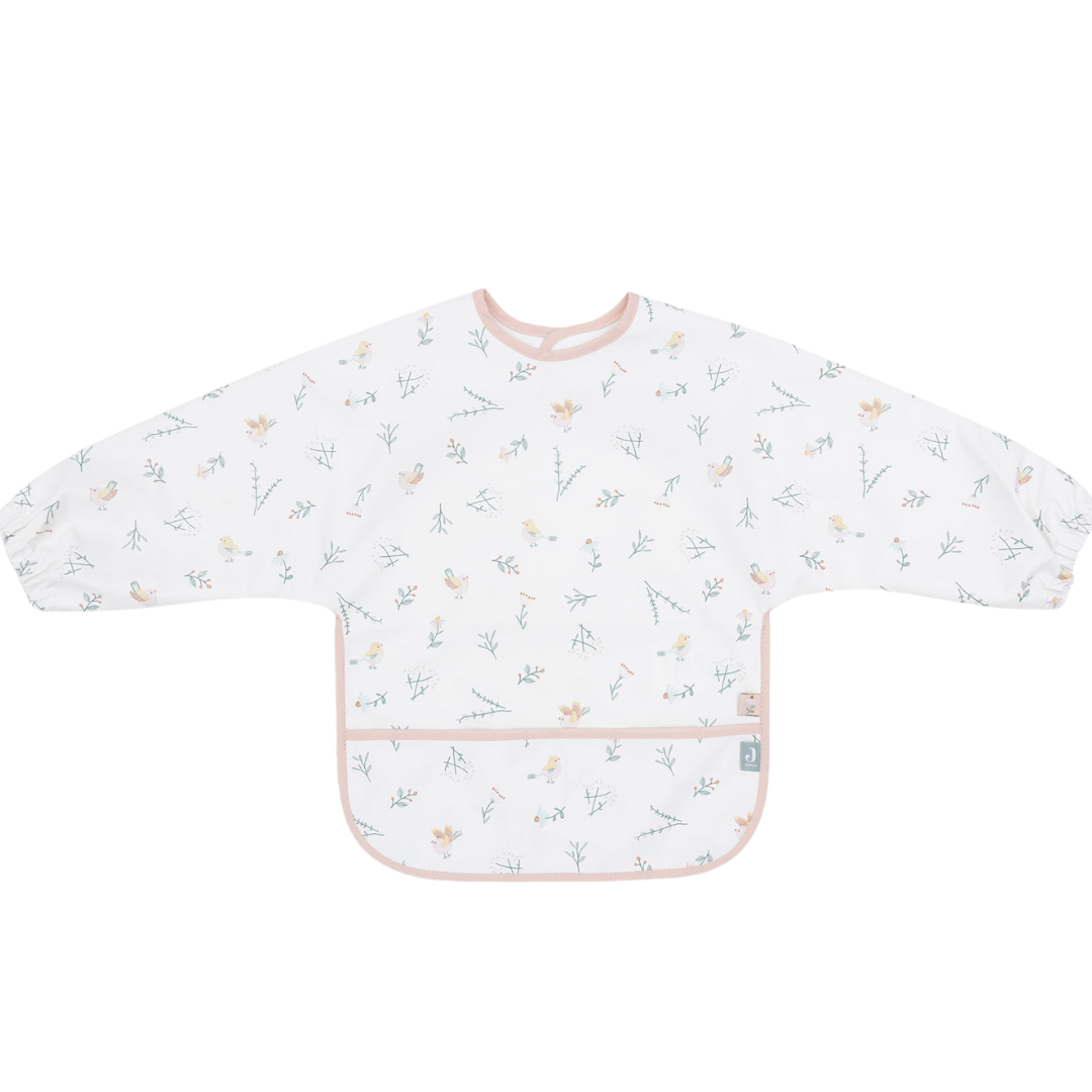 Babero manga larga Lovely Birds Jollein