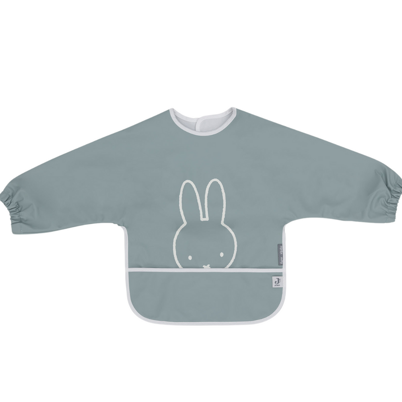 Babero manga larga Miffy Peekaboo Sea Green Jollein