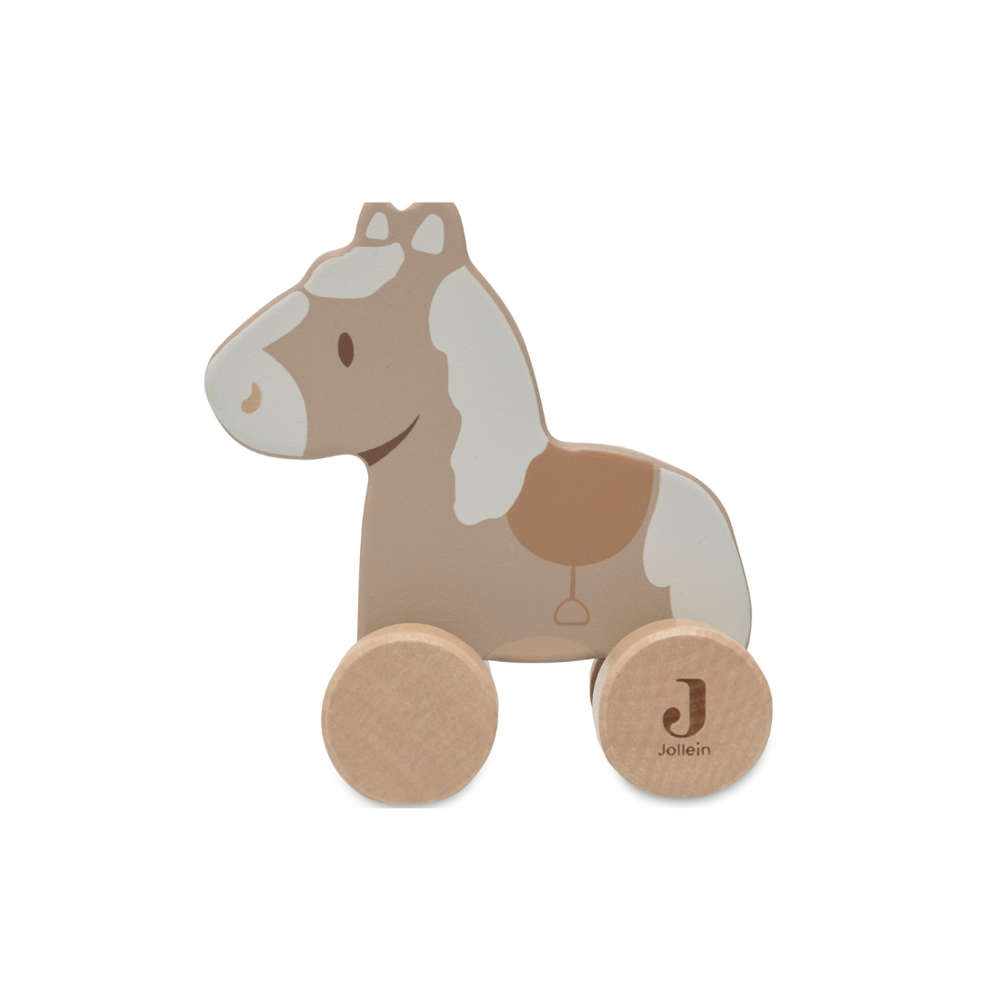 Juguete de Madera Horse on Wheels Jollein