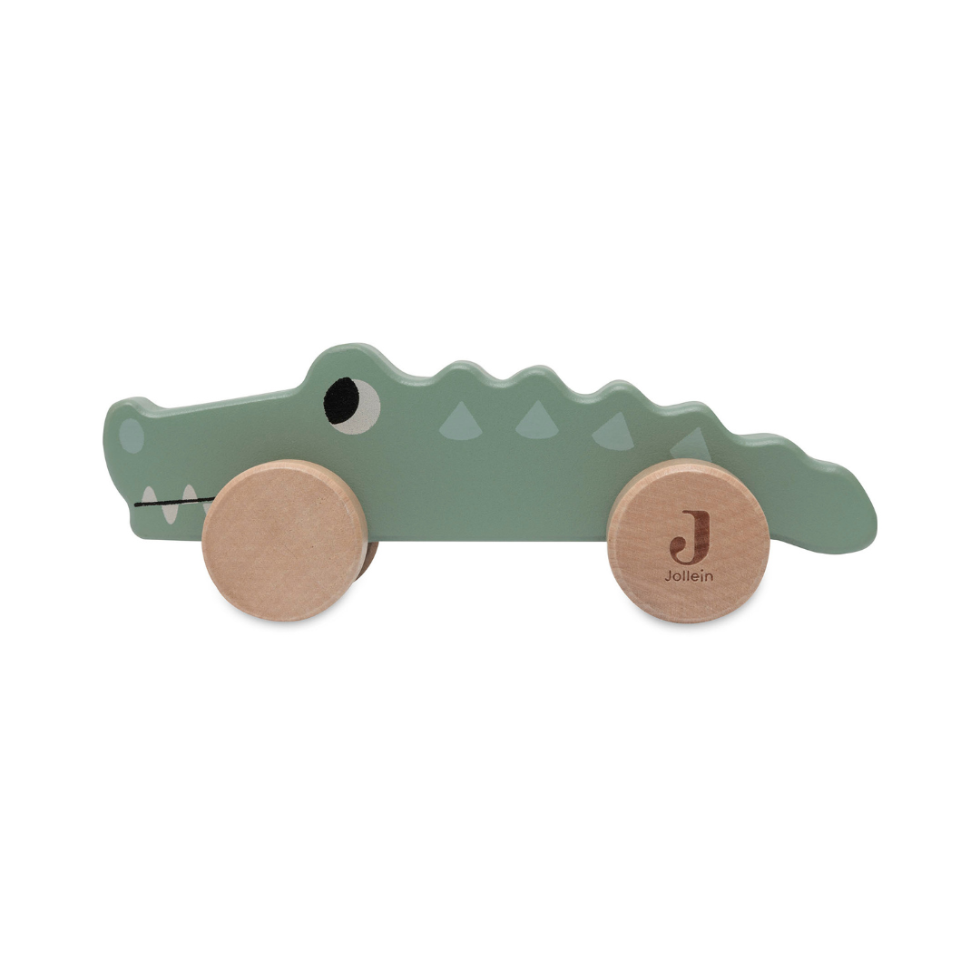 Juguete de Madera Crocodile on Wheels Jollein