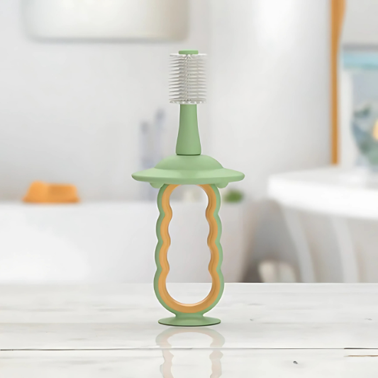 Cepillo dental de silicona para bebé Verde  Momcozy