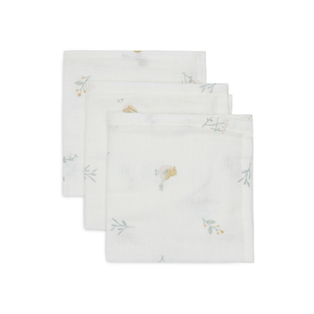 Pack de 3 Tutos Pequeños Jollein Lovely  Birds (31x31 cm)