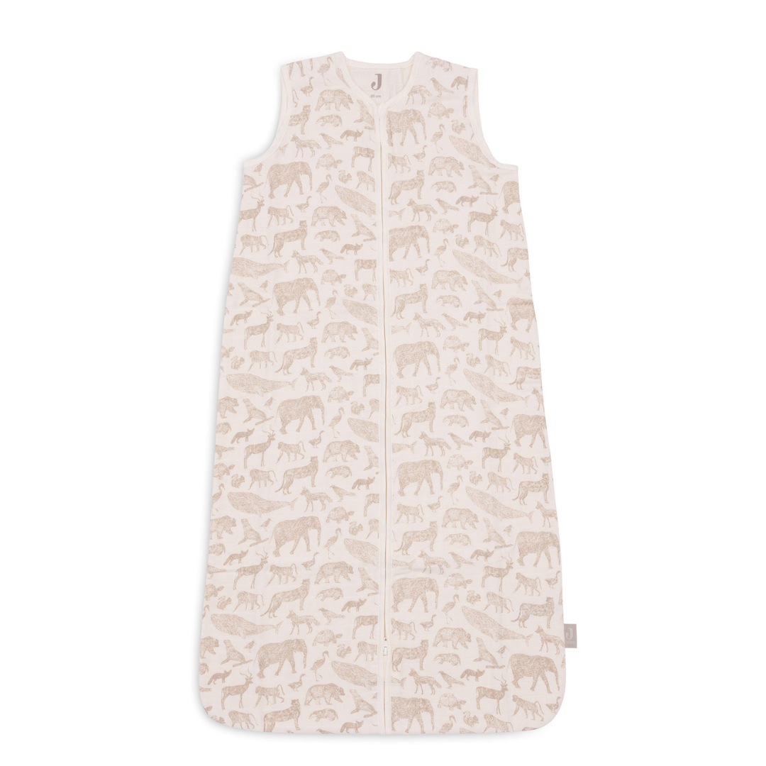 Saco de Dormir Muselina Tog 0.5 Animals Nougat 70 cm Jollein