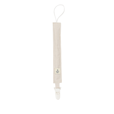 Porta Chupete Rayas Beige Antu Baby