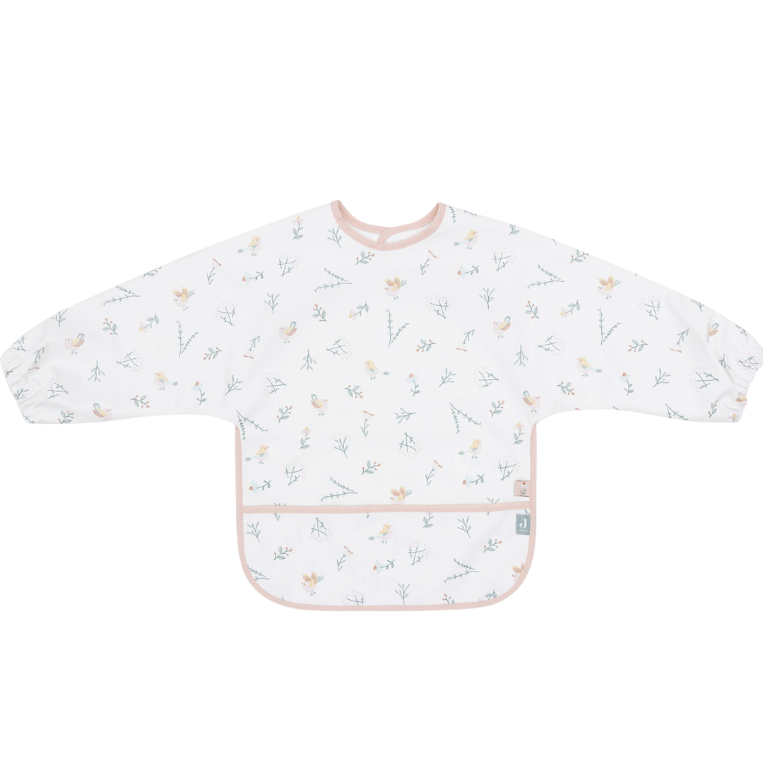 Babero manga larga Lovely Birds Jollein