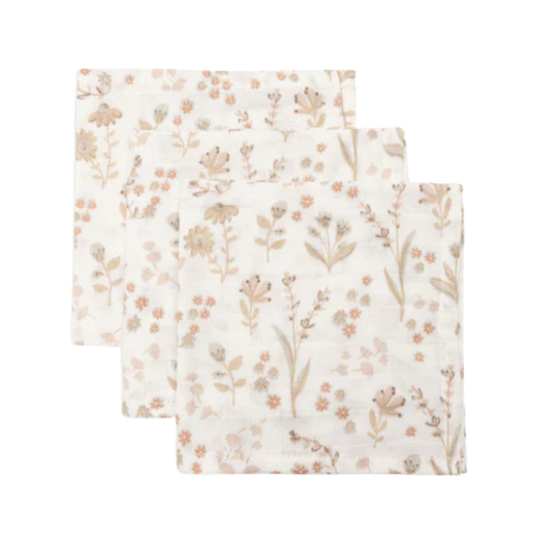 Pack de 3 Tutos Pequeños Jollein Bloomy (31x31 cm)