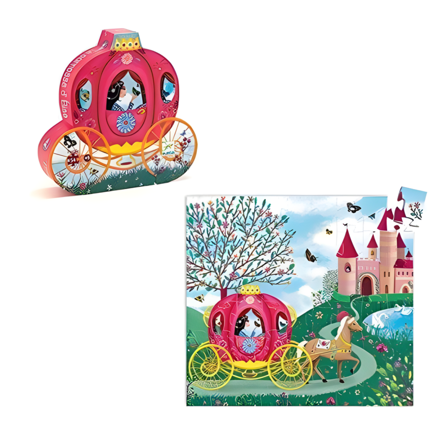 Puzzle La Carroza de Elisa 54 piezas Djeco