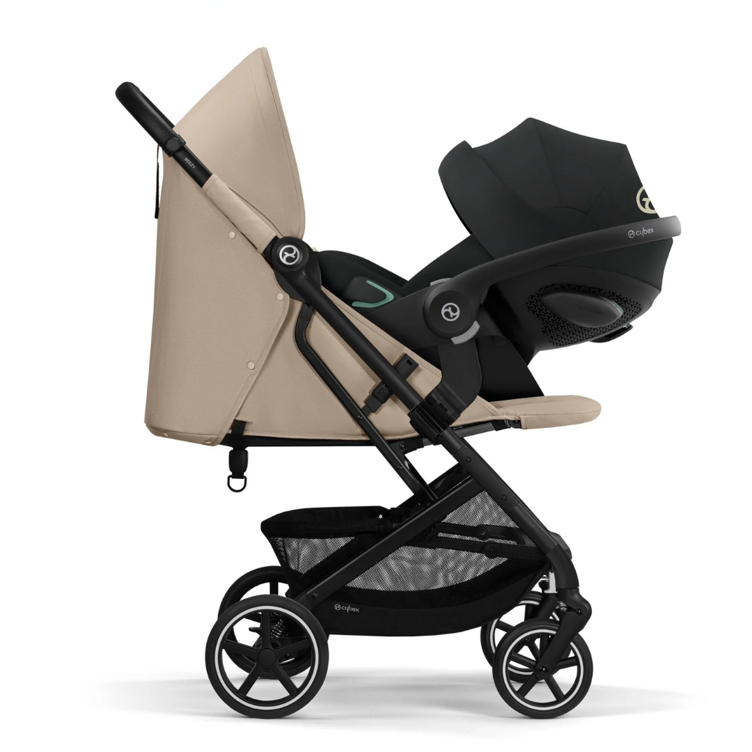 Travel System Beezy Almond Beige+ Aton B2 + Base Cybex