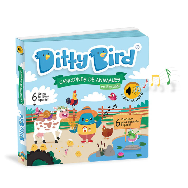 Libro Interactivo Canciones de Animales en español Ditty Bird