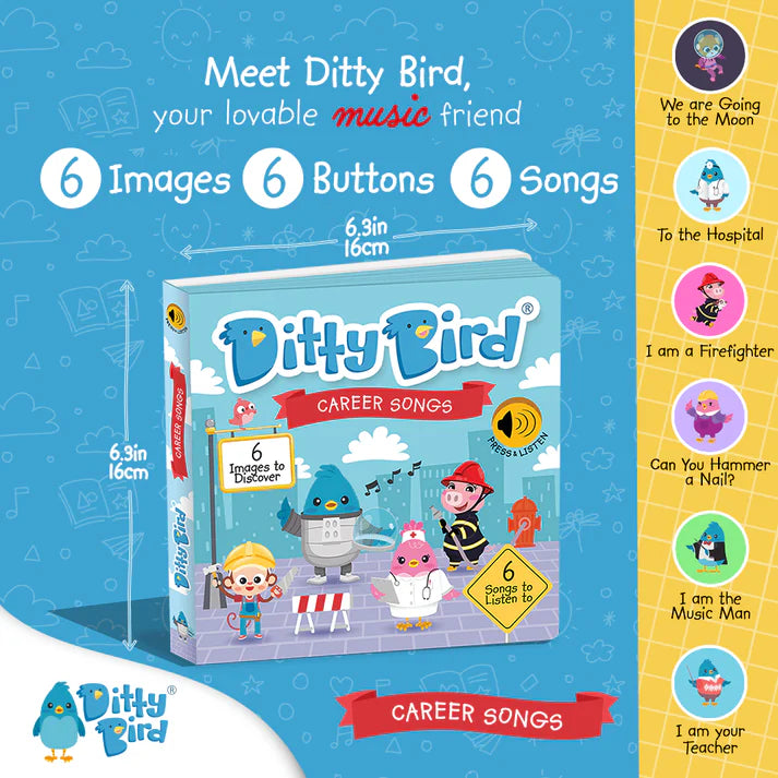 Libro Interactivo Musical Career Songs Ditty Bird