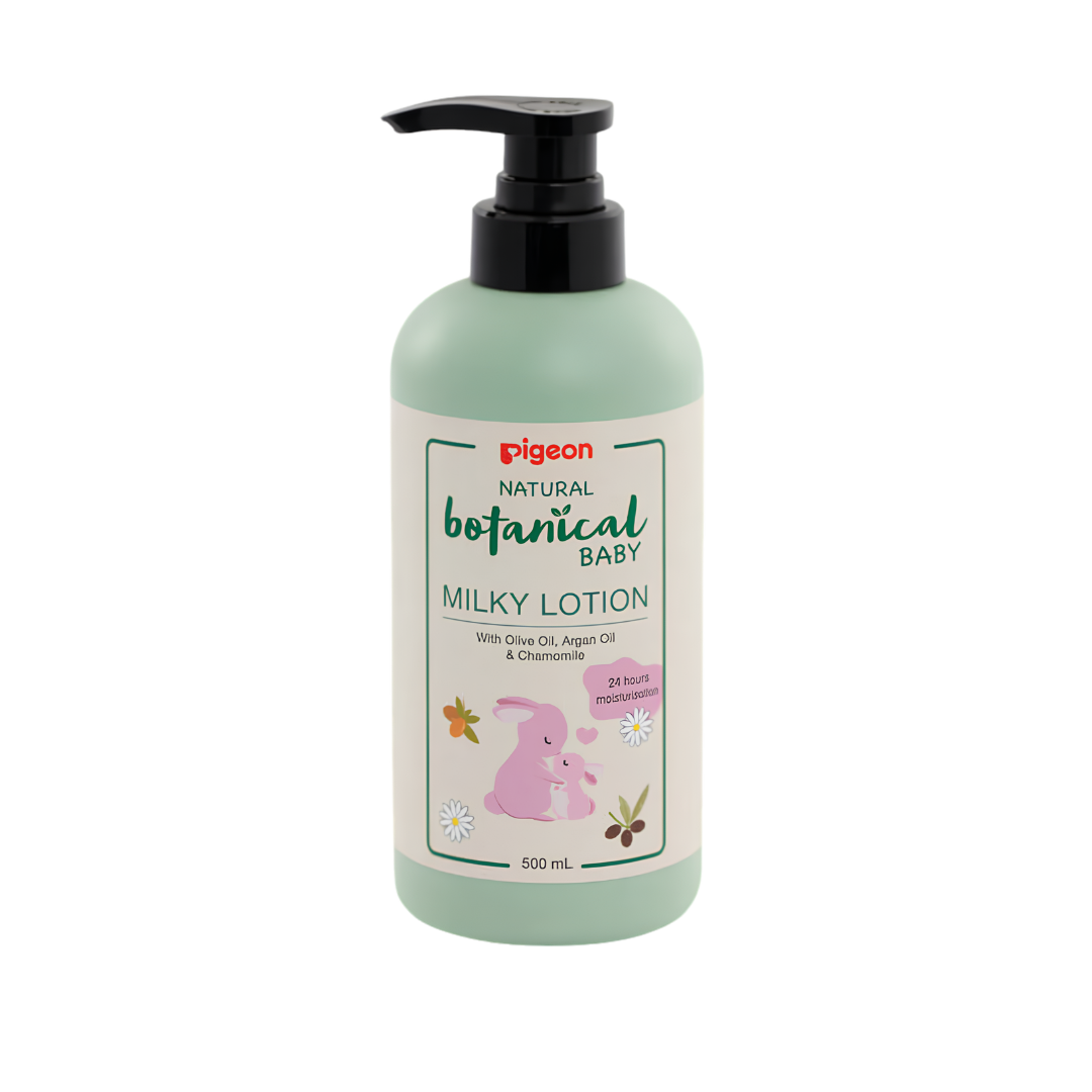 Crema Hidratante Botanical Baby Milky Lotion 500 ml Pigeon