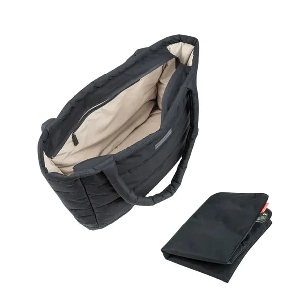 Bolso Maternal Tote Acolchado con Mudador Portátil Negro Done By Deer