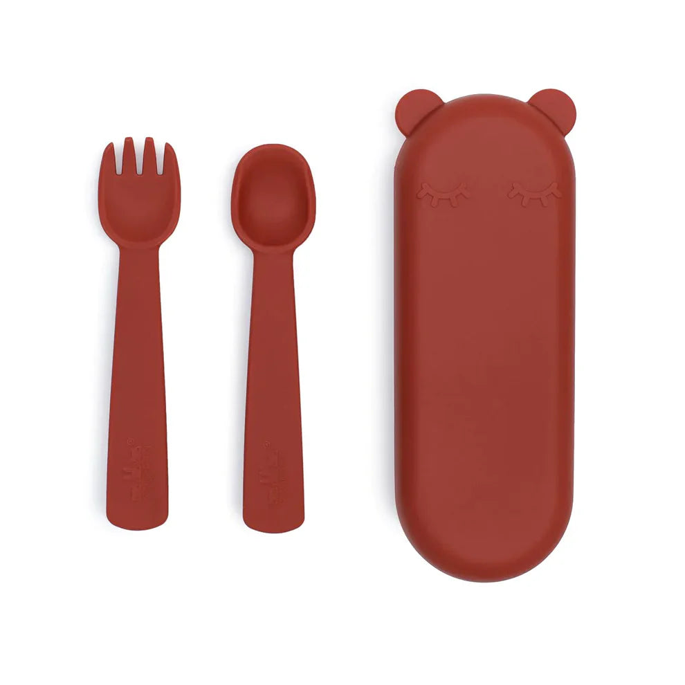 Cubiertos con caja Rojo We Might Be Tiny