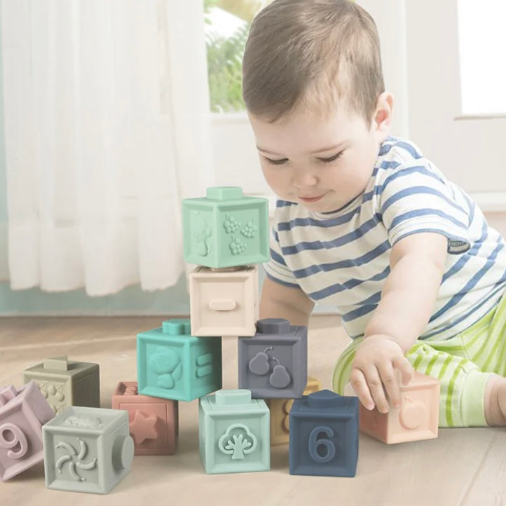 Set de 12 cubos suaves educativos Baby To Love