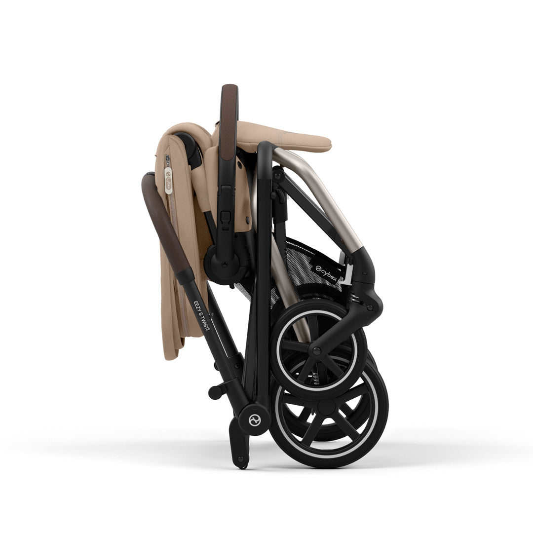 Travel System Eezy S Twist Plus Taupe Almond Beige + Aton B2 + Base Cybex