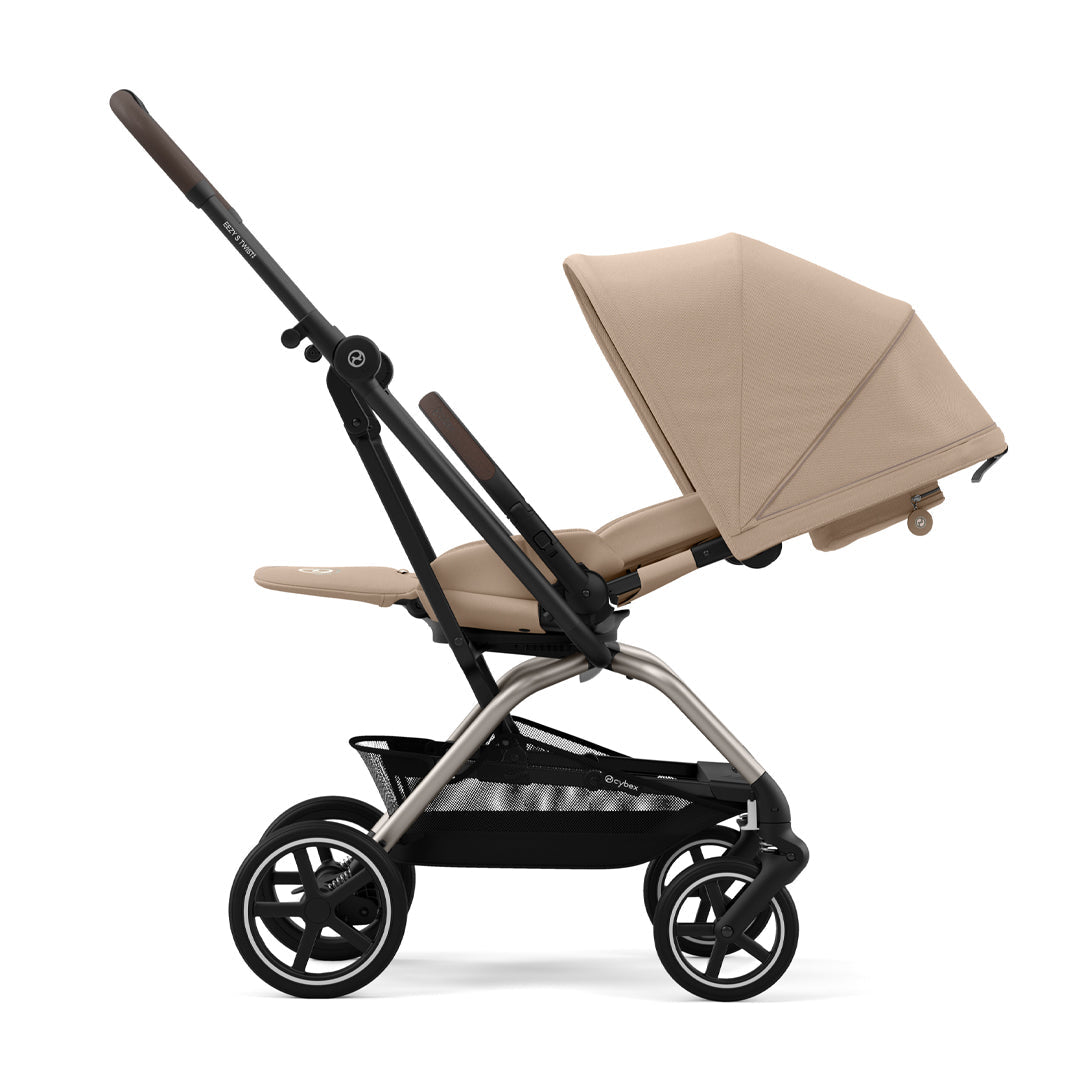 Travel System Eezy S Twist Plus Taupe Almond Beige + Aton B2 + Base Cybex