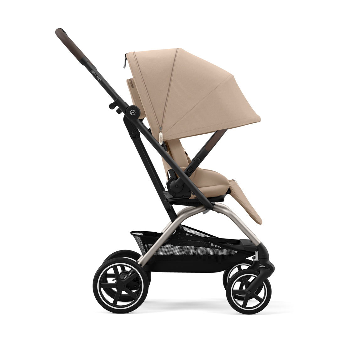 Travel System Eezy S Twist Plus Taupe Almond Beige + Aton B2 + Base Cybex