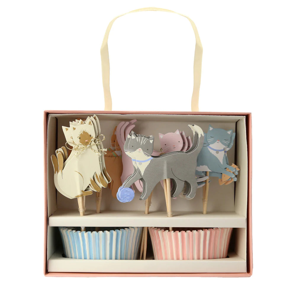Kit para cupcakes Gatitos Meri Meri