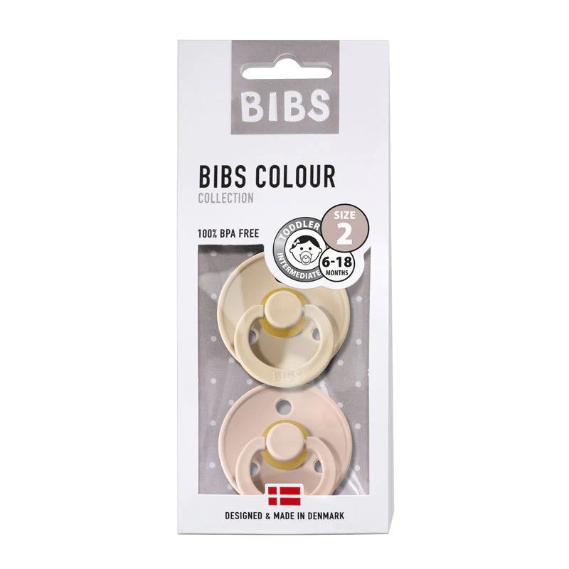 Chupete Bibs Colour x2 | 6-18 Meses | Vanilla & Blush