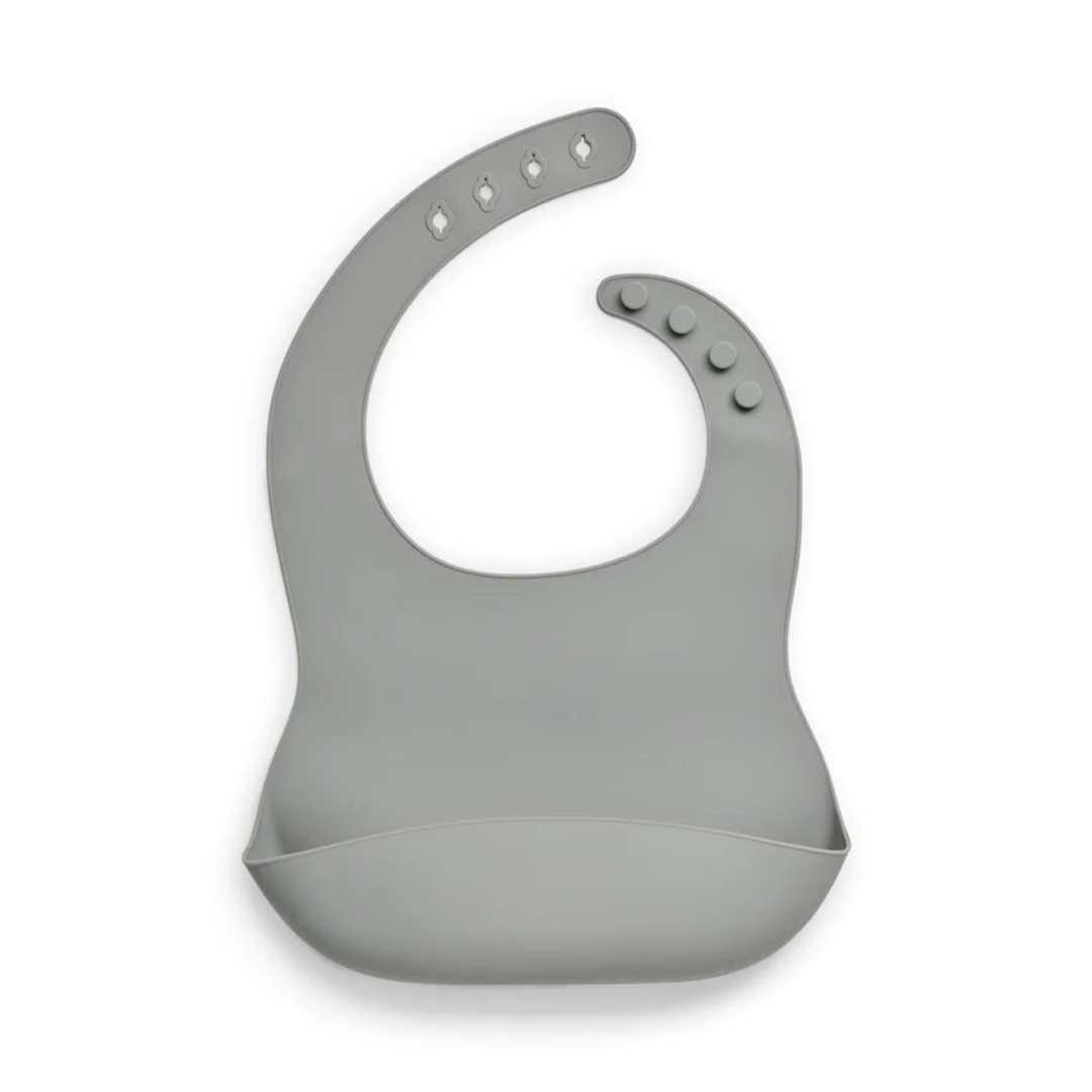 Babero de Silicona Storm grey Jollein