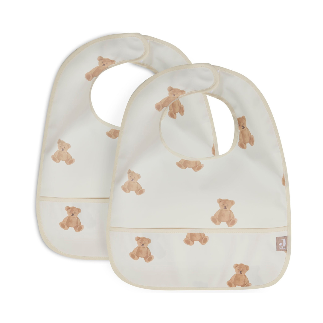 Pack 2 Baberos impermeables Teddy Bear Jollein