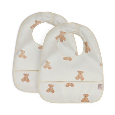 Pack 2 Baberos impermeables Teddy Bear Jollein