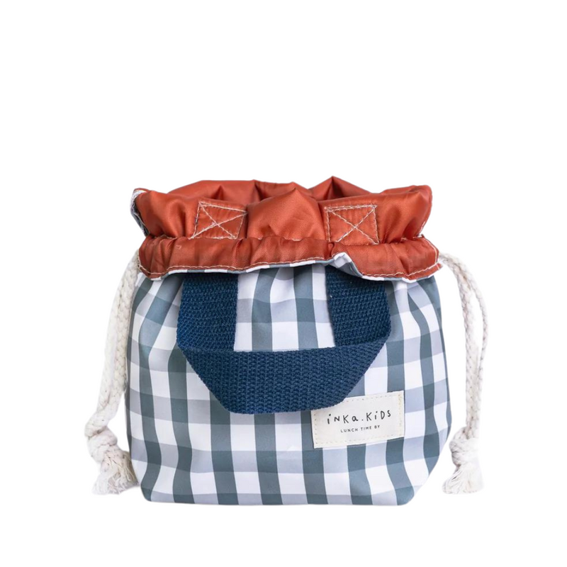 Snack Bag Vichy Blue Inka Kids