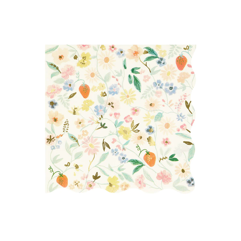 Servilletas flores elegantes grandes Meri Meri