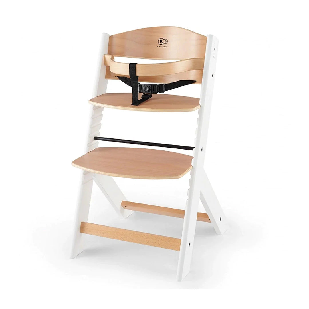 Silla de comer evolutiva Enock Wooden White KinderKraft