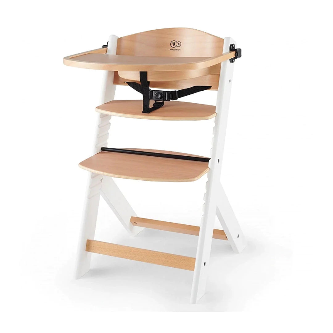 Silla de comer evolutiva Enock Wooden White KinderKraft