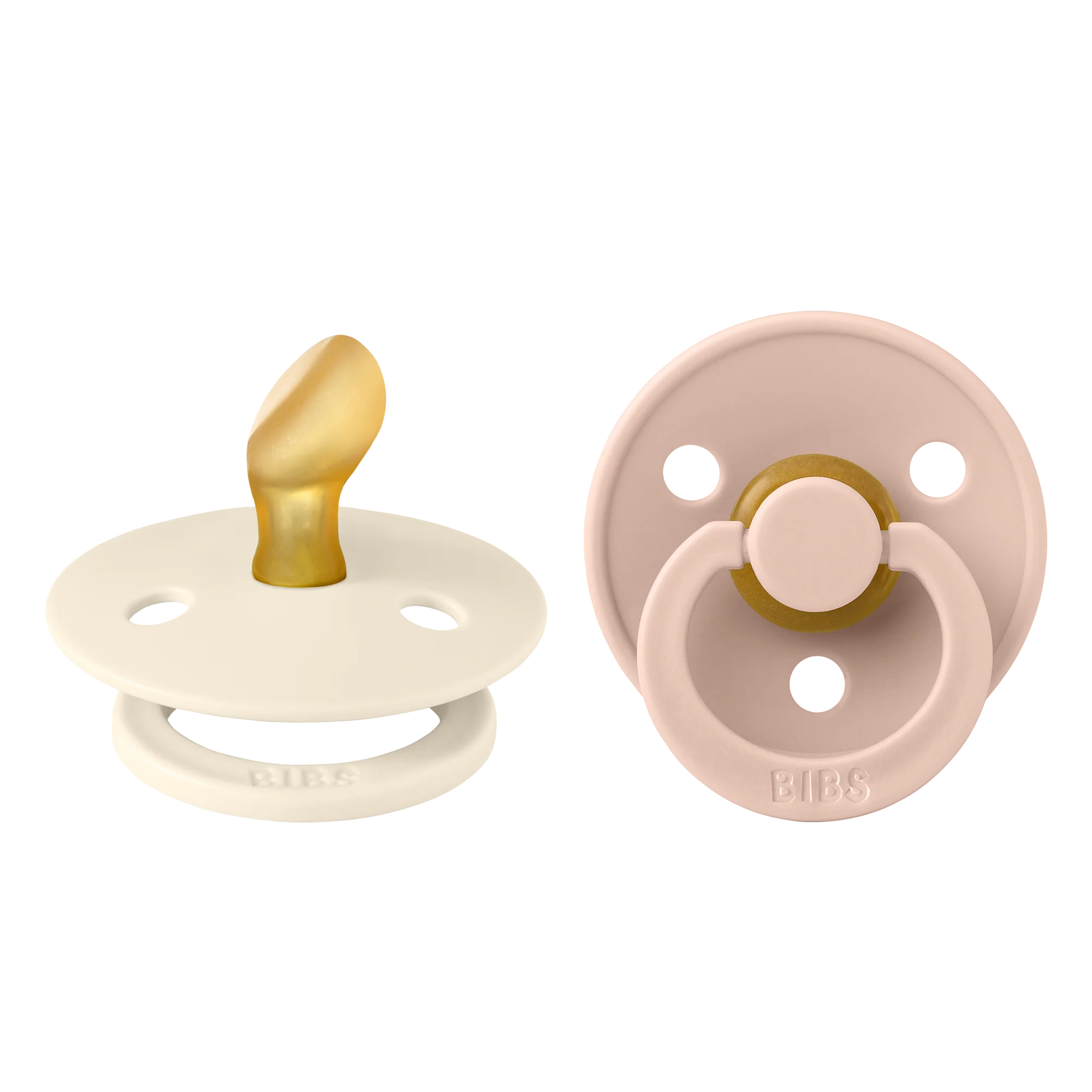 Chupete Bibs Colour Anatomical x2 | 0-6 Meses | Ivory & Blush