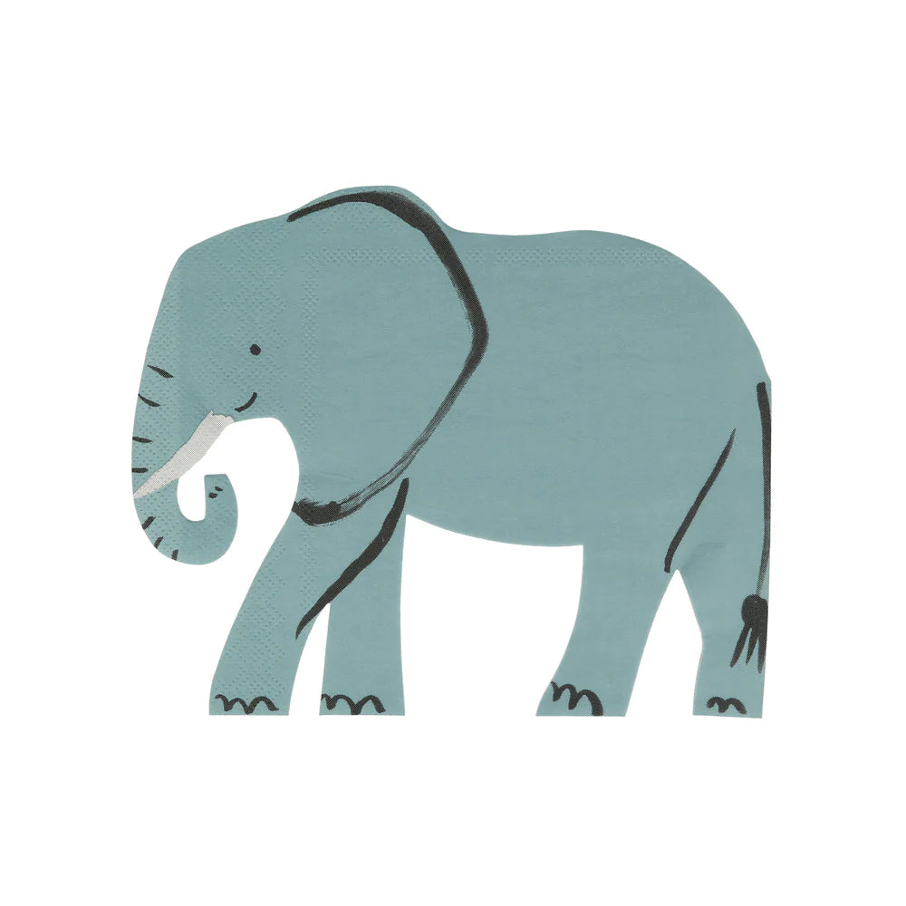 Servilletas con forma de elefante Meri Meri
